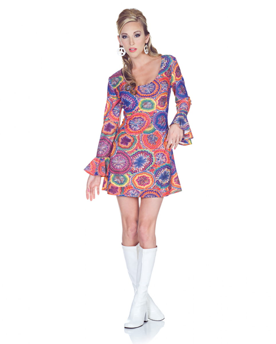 Hippie Minikleid Psychedelic XL