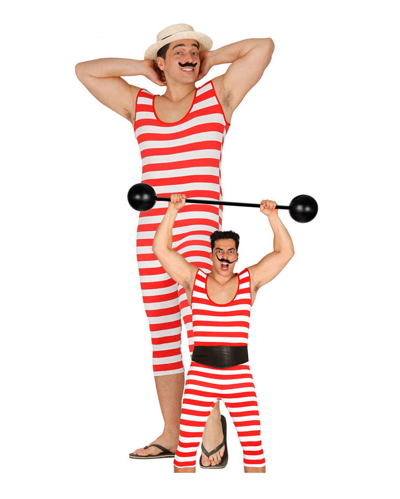 Retro Ringelbadeanzug für Herren 52/54