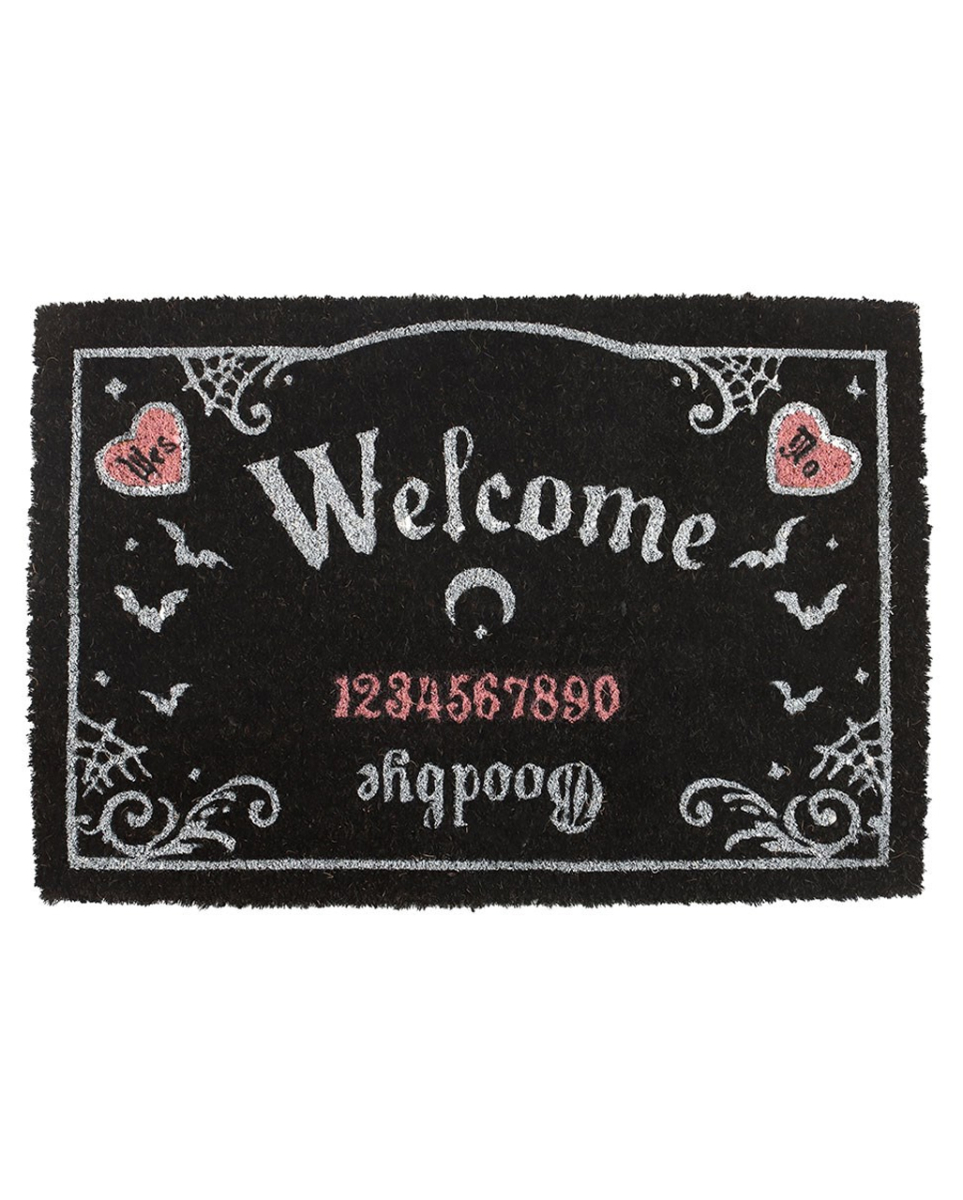Schwarz-Pinke Ouija Board Türmatte 60x40cm