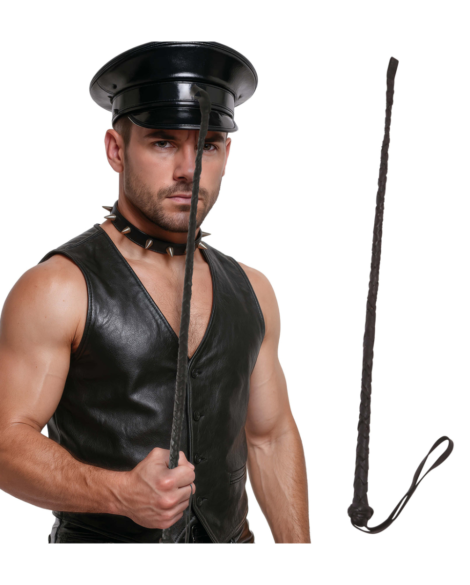 Schwarze Reitgerte 60cm