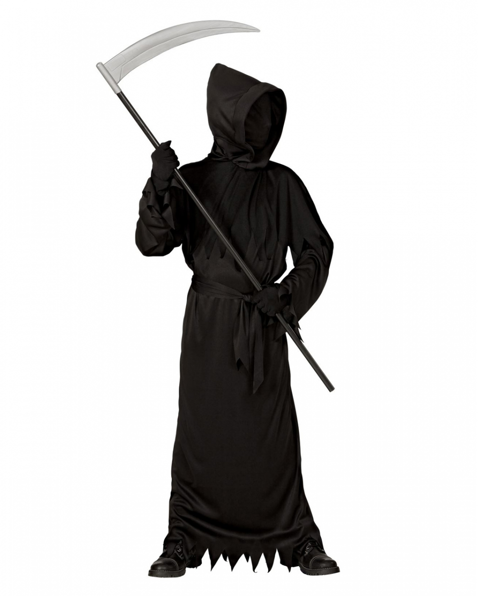 Schwarzes Reaper Phantom Kinderkostüm M / 140