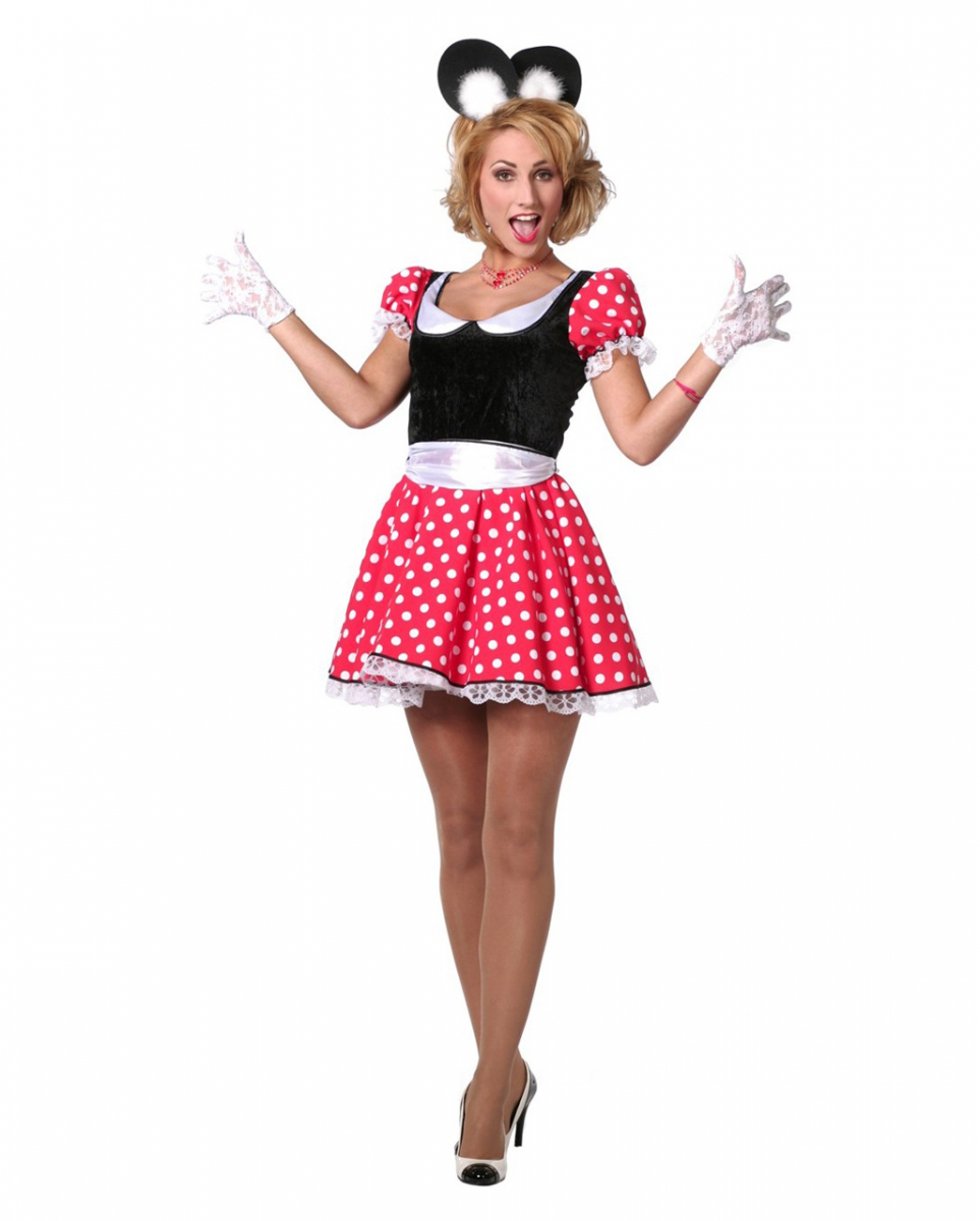 Sexy Minnie Maus Damen Kostüm 42