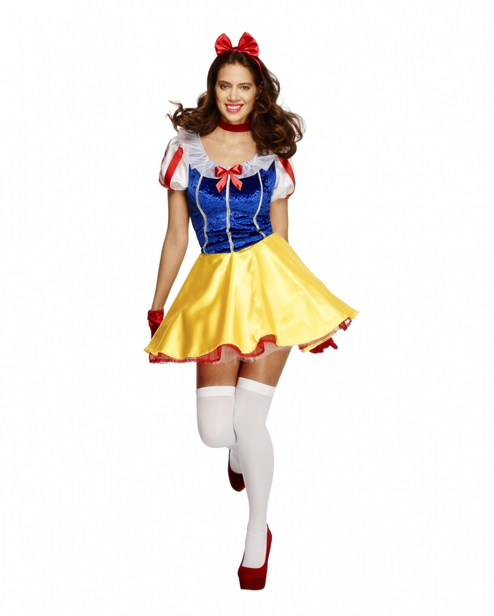 Sexy Schneewittchen Kostüm mit Petticoat S