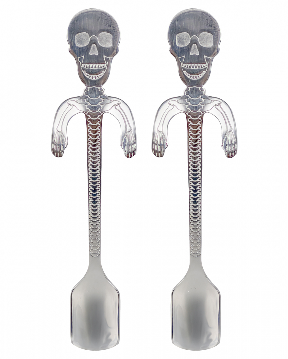 Skelett Teelöffel Silber 2 St.