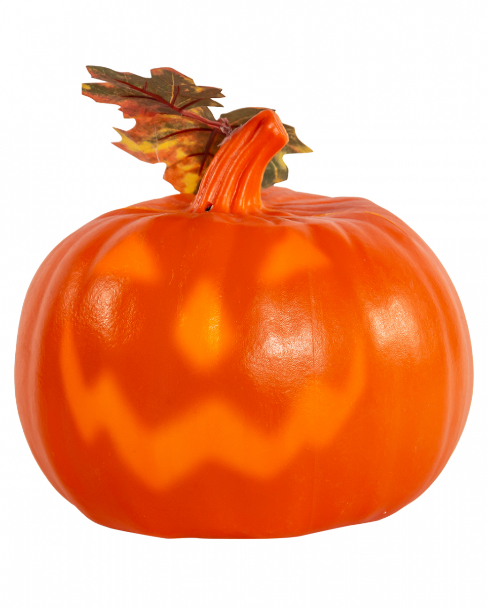 Sprechender Kürbis mit Jack O'Lantern Fratze 23cm