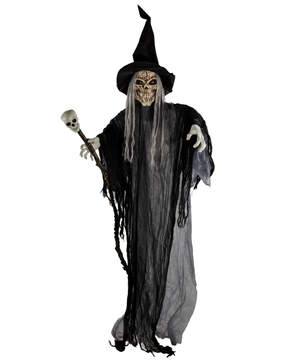 Skelett Warlock Maleficus Halloween Animatronic 183cm