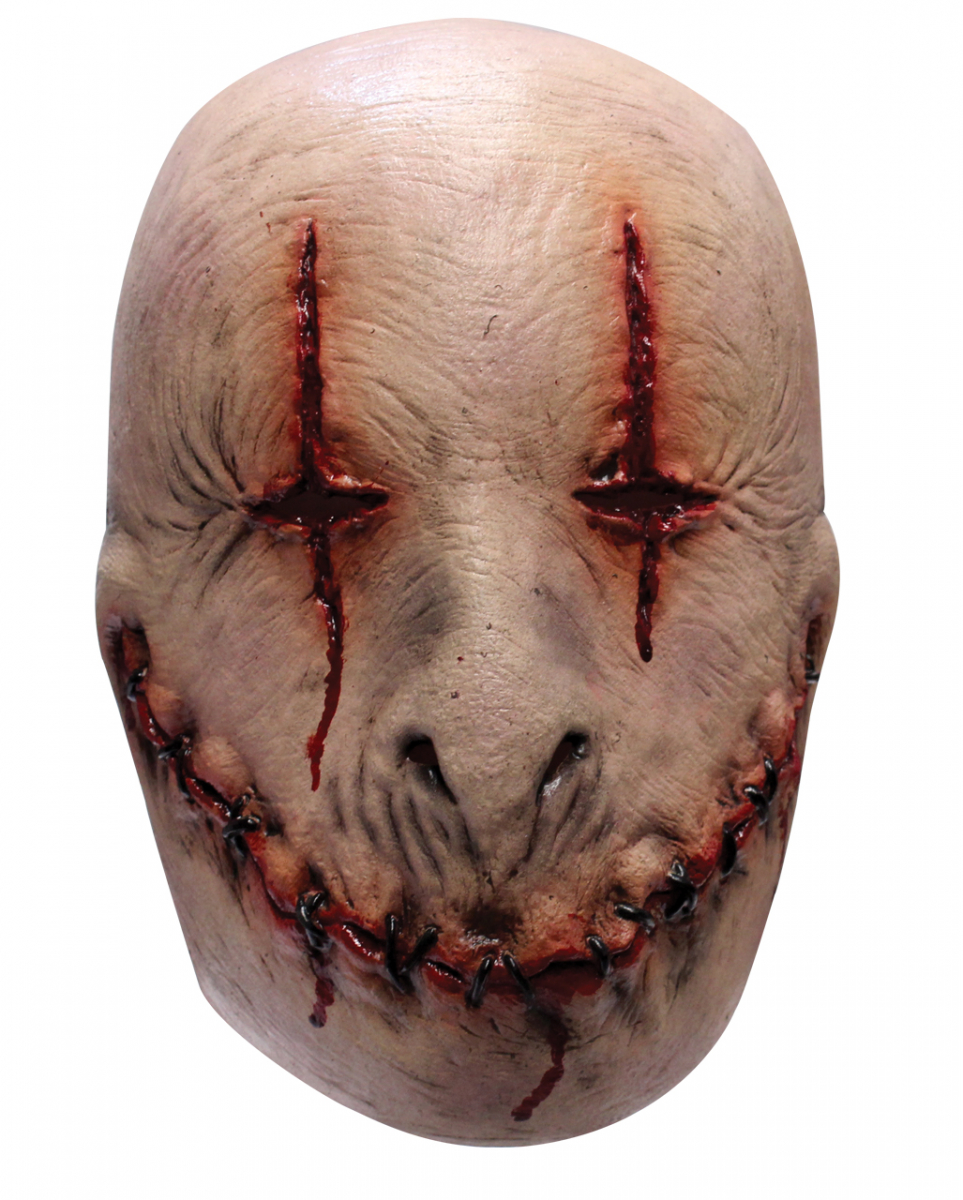 Stitched Smiley Horror Maske