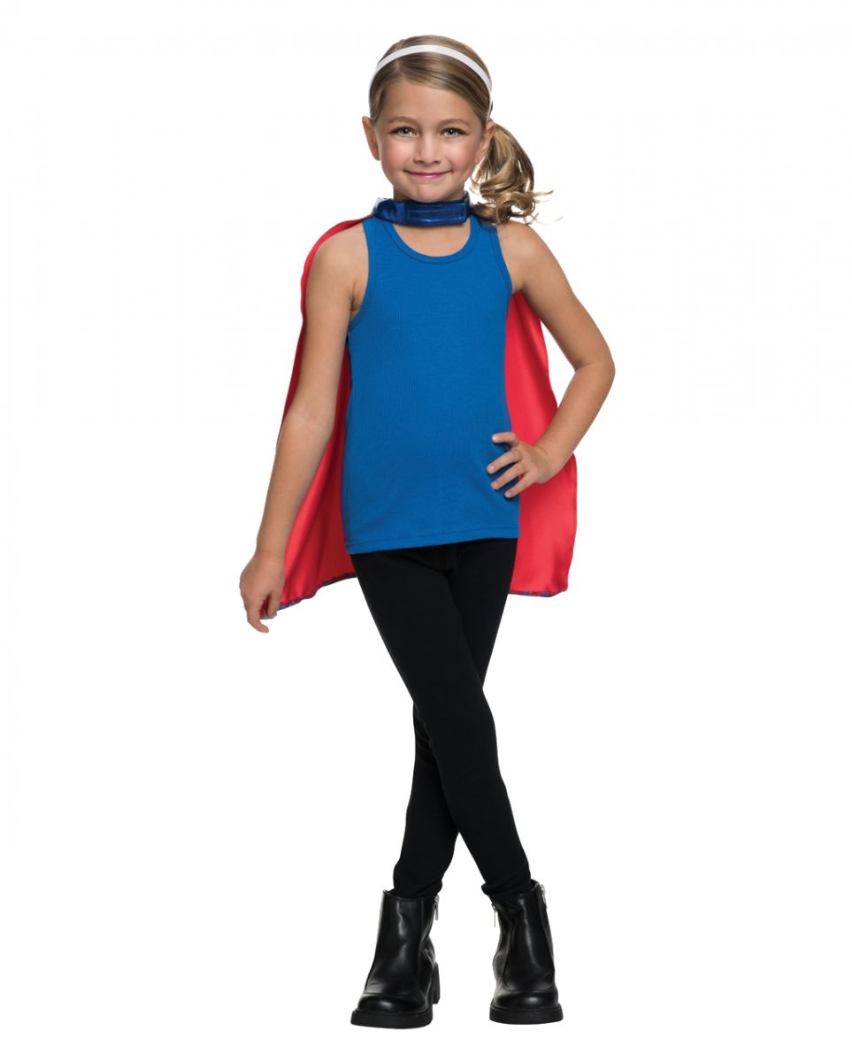 Supergirl Maske & Cape Set One Size