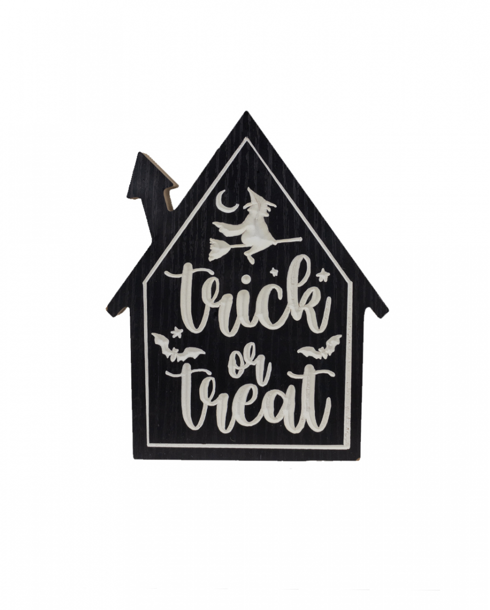 Halloween Aufsteller 'Trick or Treat' 20cm