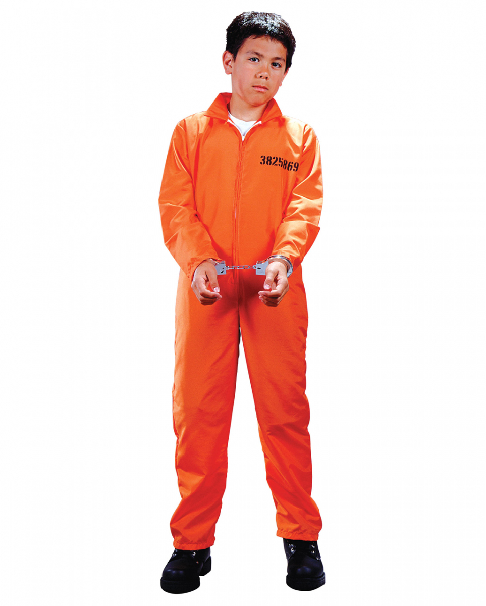 US Gefangener Kinderkostüm inkl. Handschellen M / 8-10 J