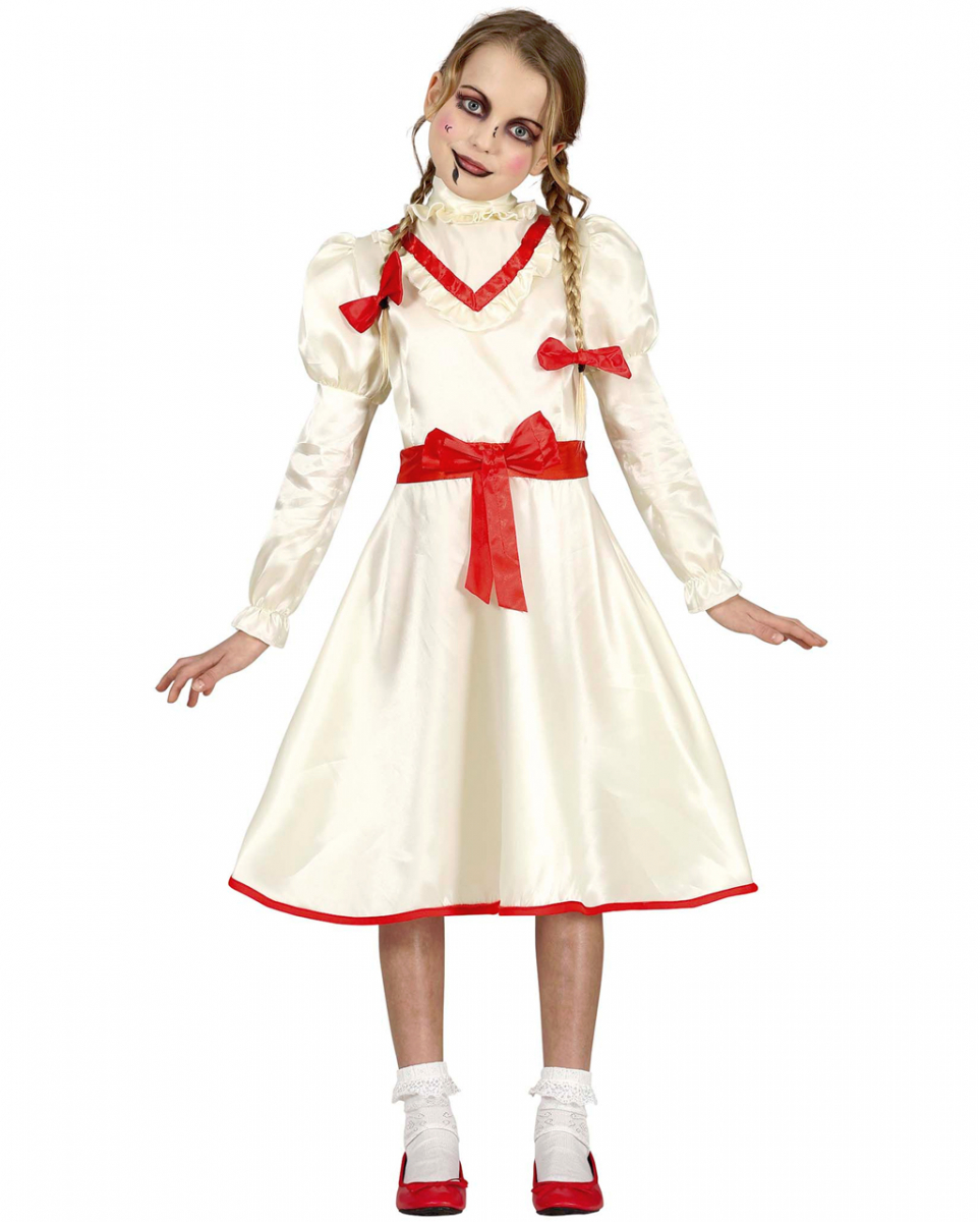 Verfluchte Puppe Halloween Kostüm Kinder L (7-9 Jahre)