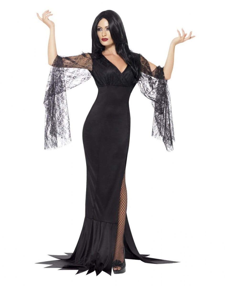Verführerisches Morticia Kleid S