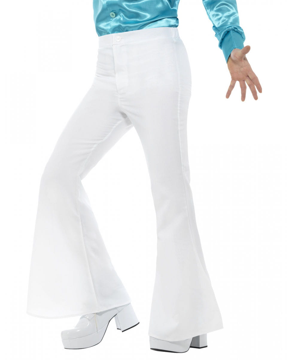 Herren Schlaghose weiß M