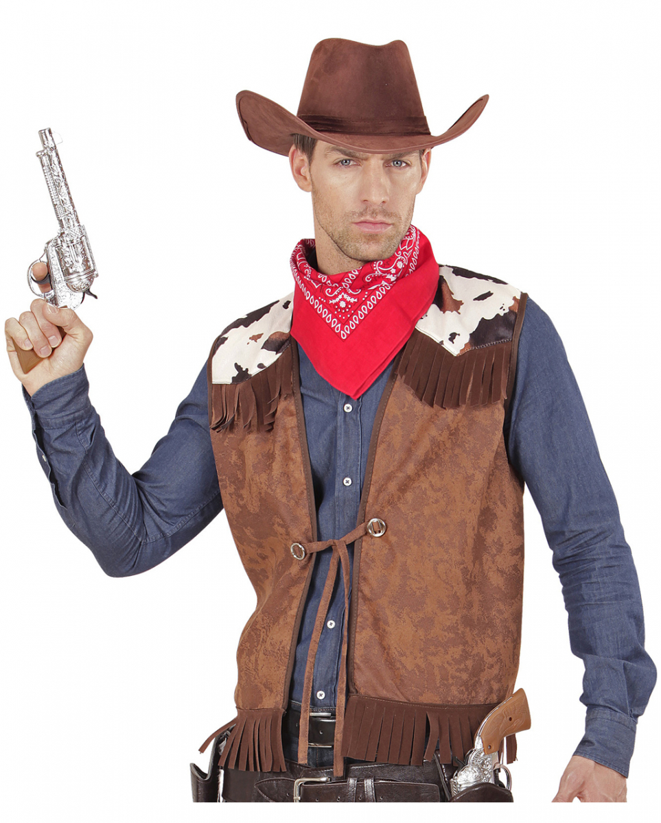 Cowboy Weste Wildleder-Look M/L