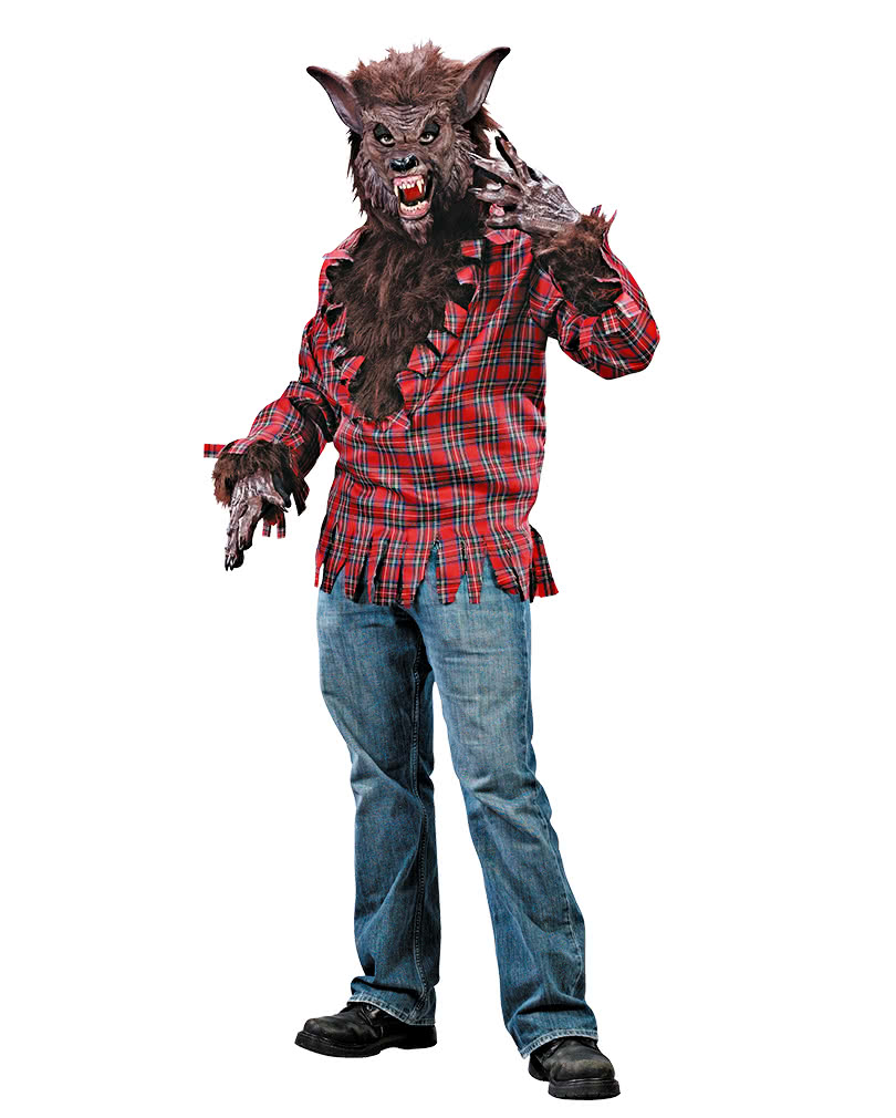 Werwolf Kostüm Braun für Halloween & Fasching