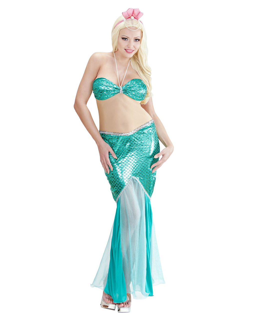 Sirena Meerjungfrau Kostüm  Nixen Kostüm für Fasching M