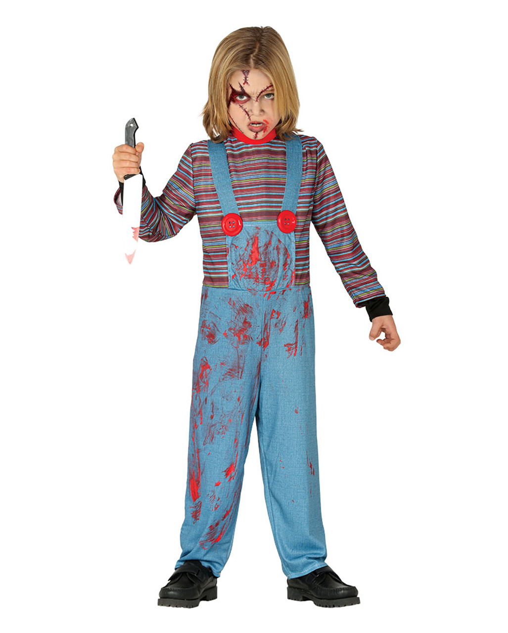 Böse Mörderpuppe Kinder Kostüm ➔ für Halloween S
