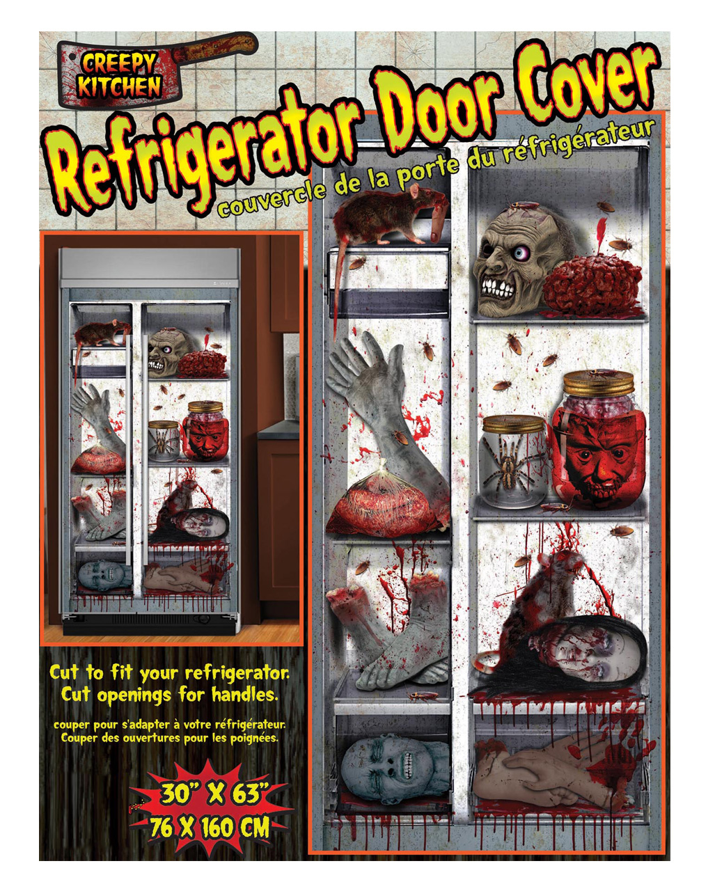 Creepy Halloween Kühlschrank Folie bestellen