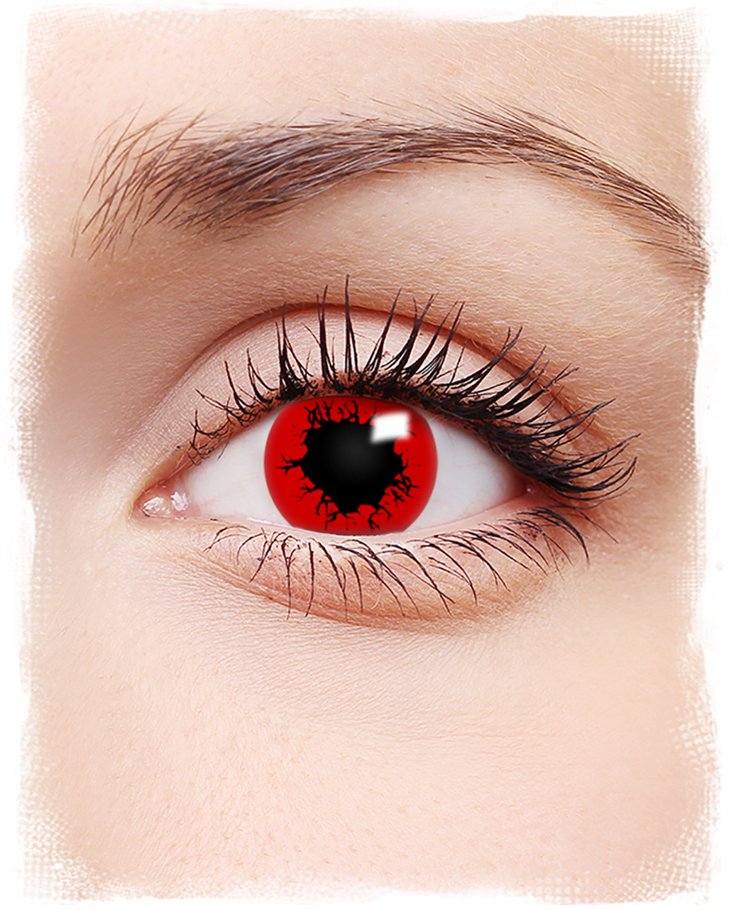 Red Apocalypse Kontaktlinsen ➤ SFX Halloween Make-up