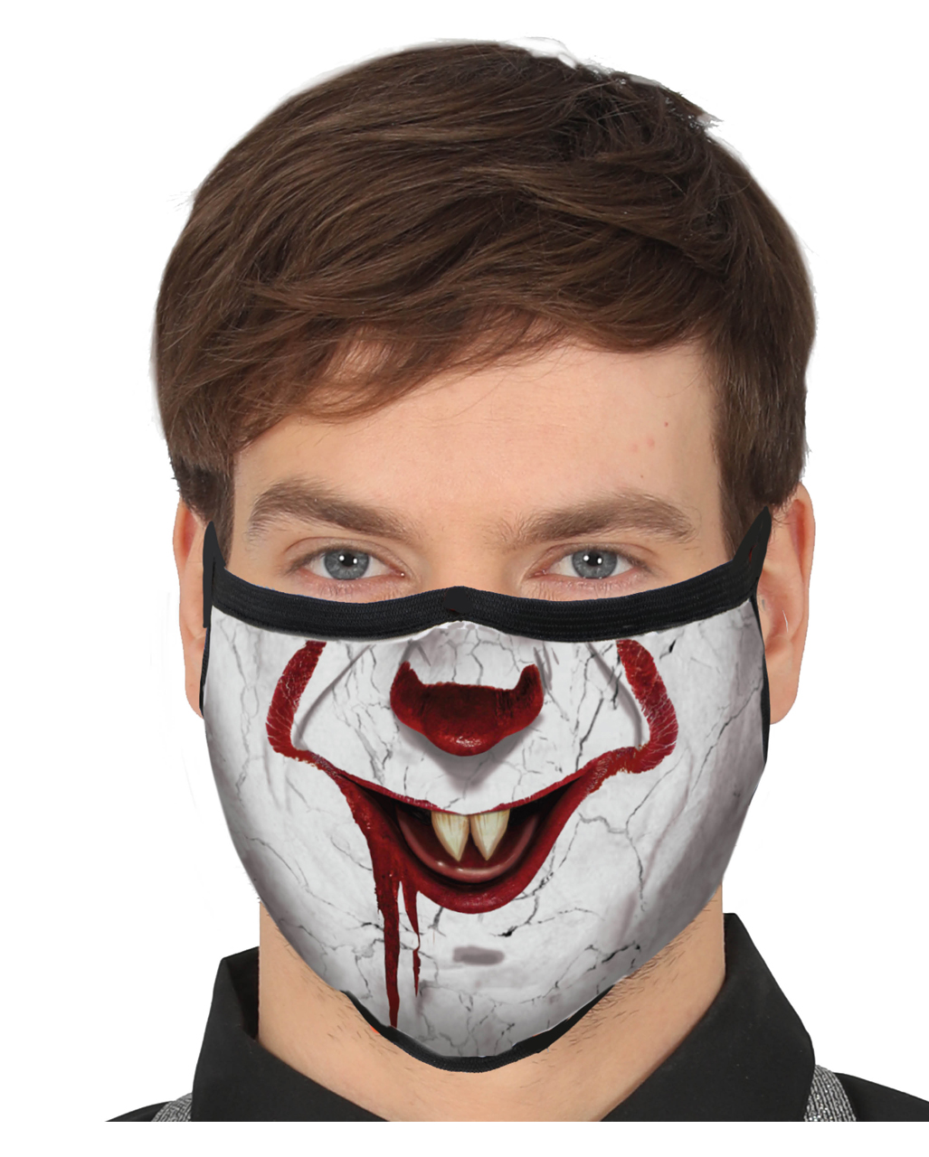 Horror-Clown 3-lagige Alltagsmaske bestellen