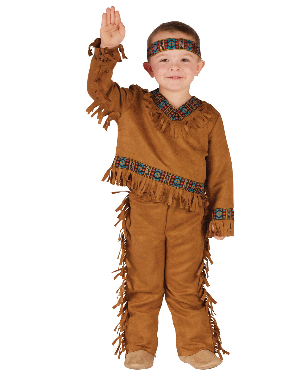 Kleiner Indianer Kostüm   Kinder Faschingskostüm S