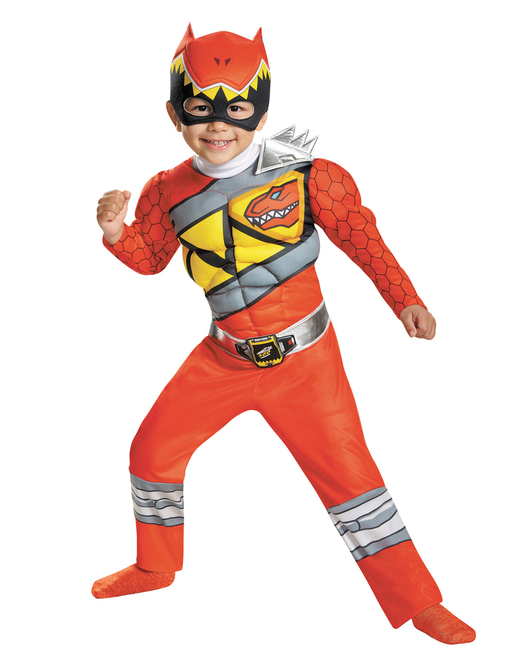 Red Power Ranger Dino Charge Kleinkinder Kostüm ▶ S