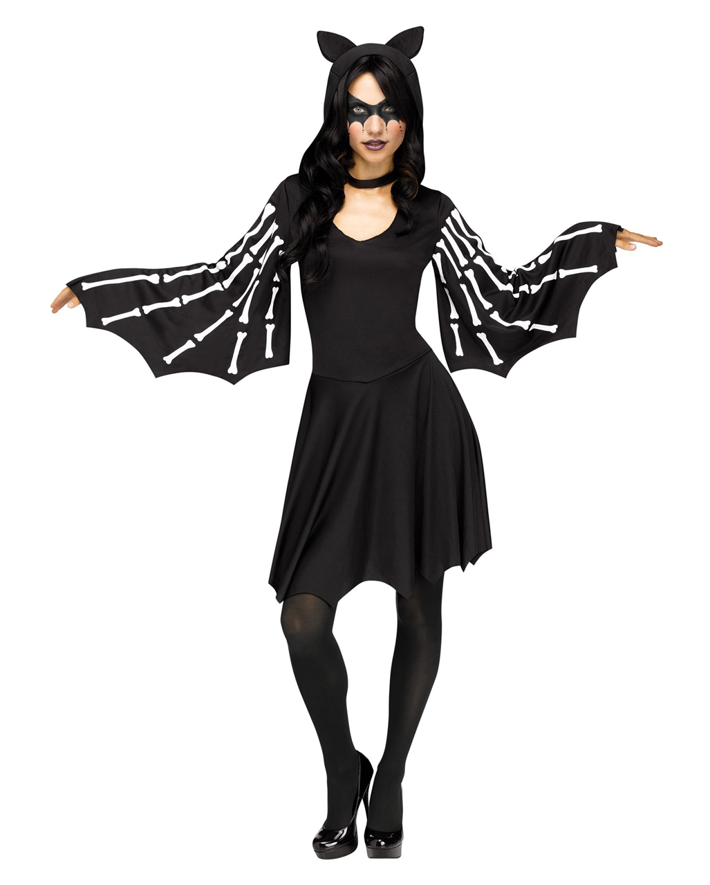 Sexy Fledermaus Skelett Kostüm  Halloween Kostüm ML