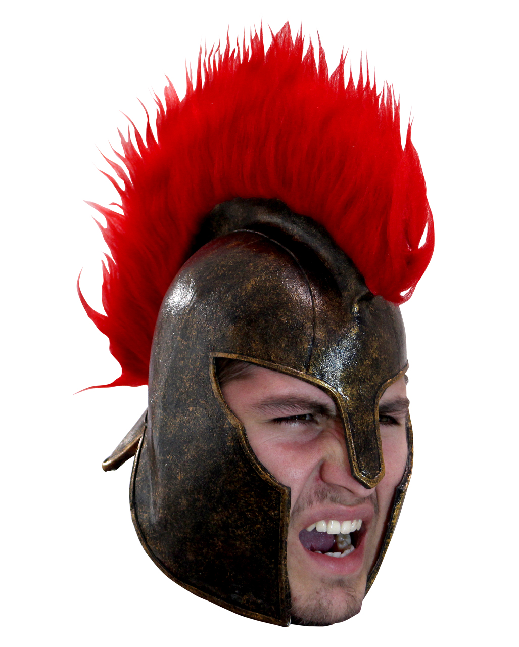 Trojaner Helm aus Latex  Gladiatoren Helm
