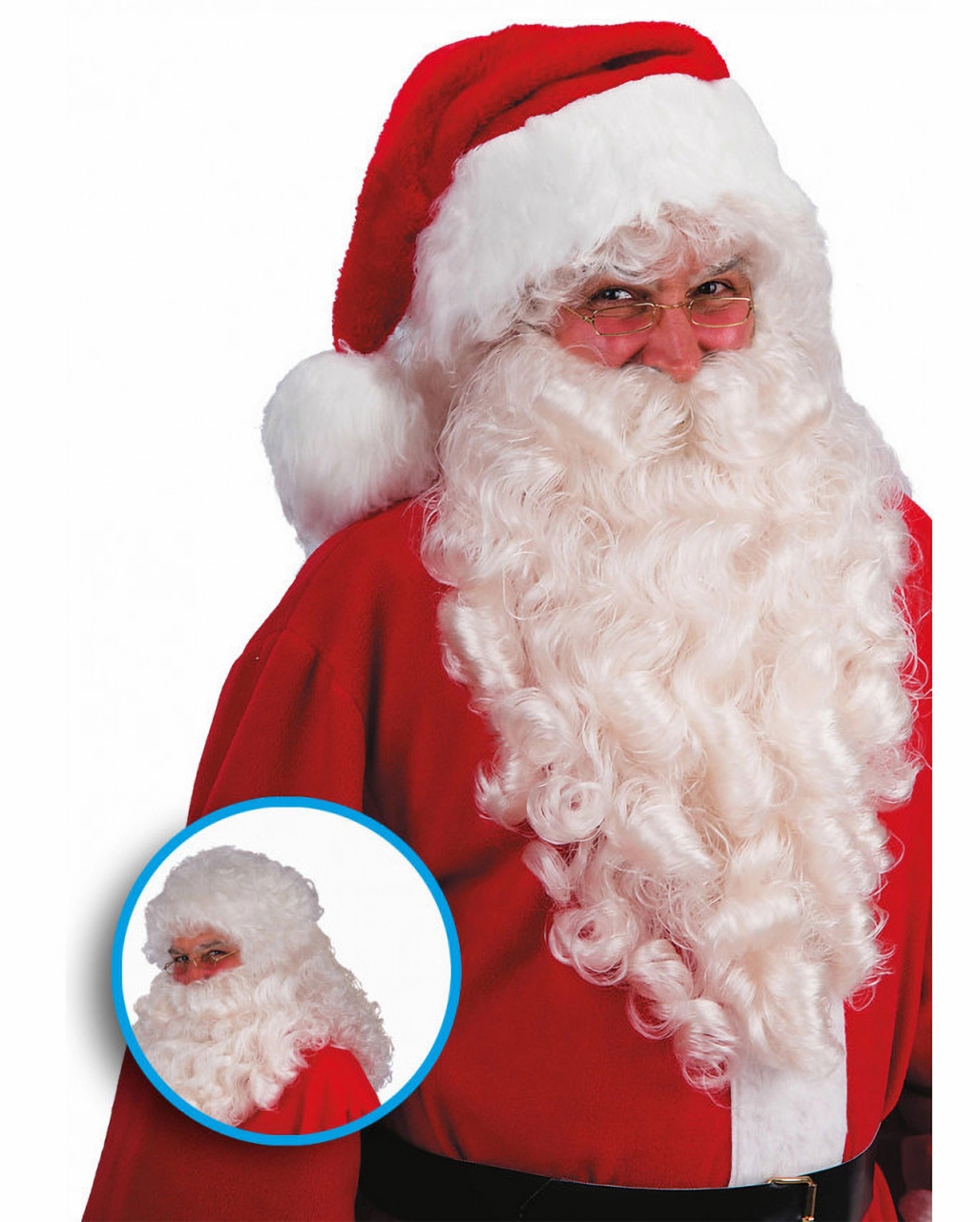 Weihnachtsmann Perücke mit Bart 60cm - Santa Claus Perücke