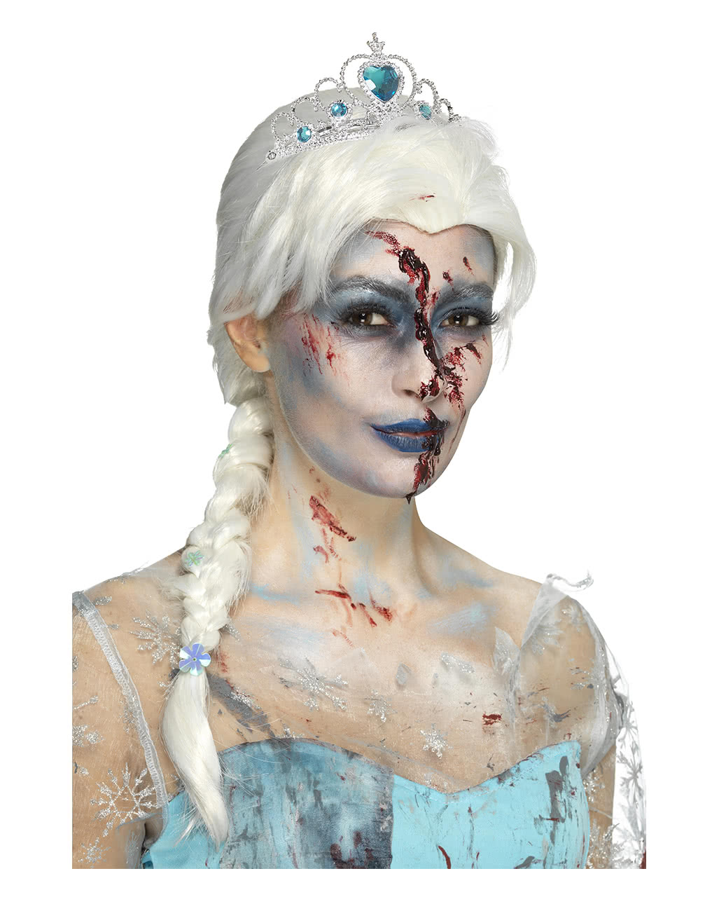 Zombie Eiskönigin Perücke  Halloween Kostümzubehör