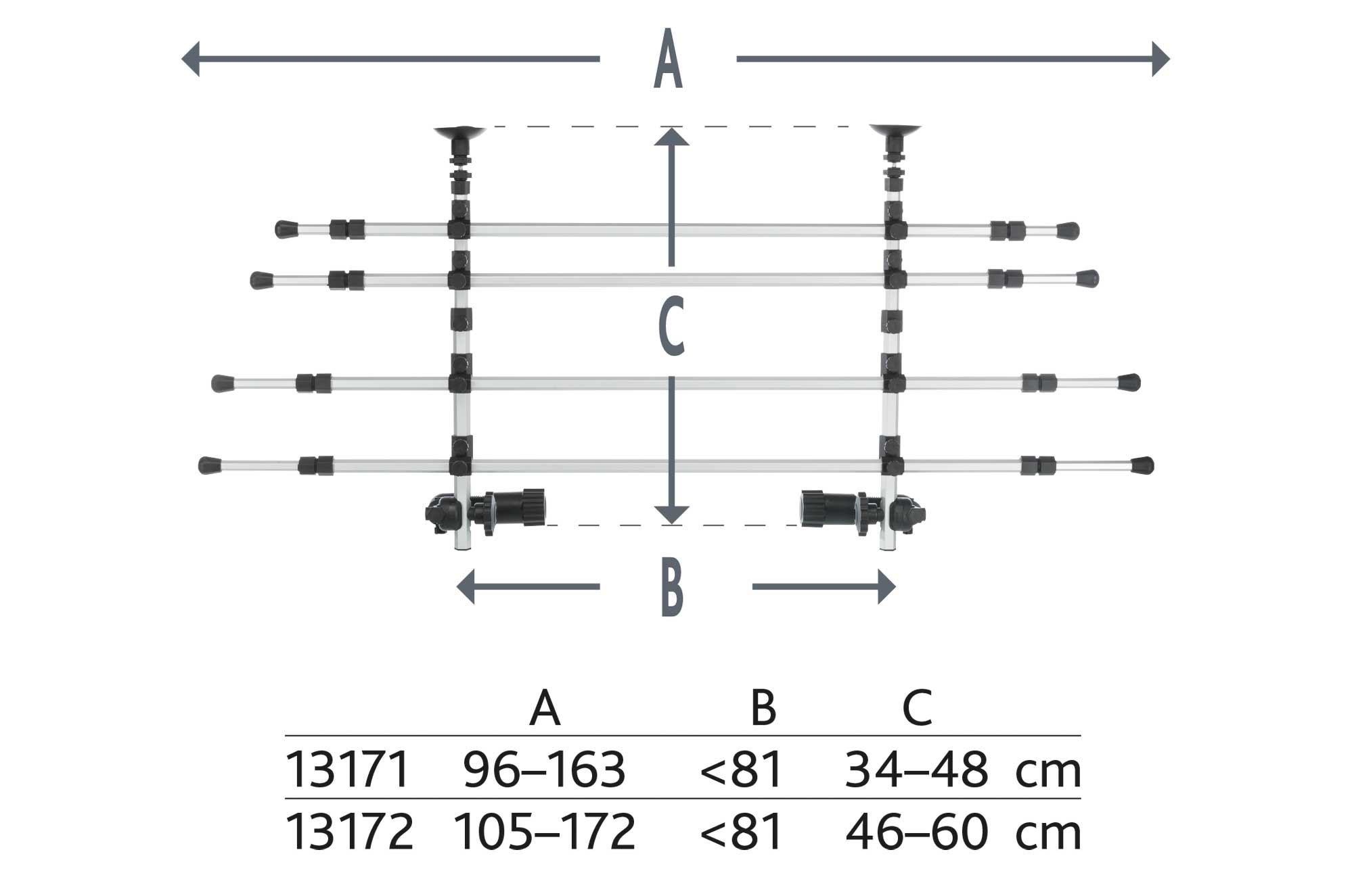 TRIXIE Auto-Gitter TRIXIE Auto-Gitter, mit Kopfstützenfixierung, Breite: 105–172 cm Höhe: 46–60 cm, silber