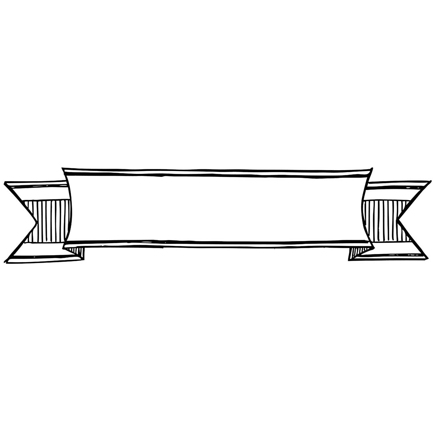 Rico Design Stempel Banner 9,5x2,5cm