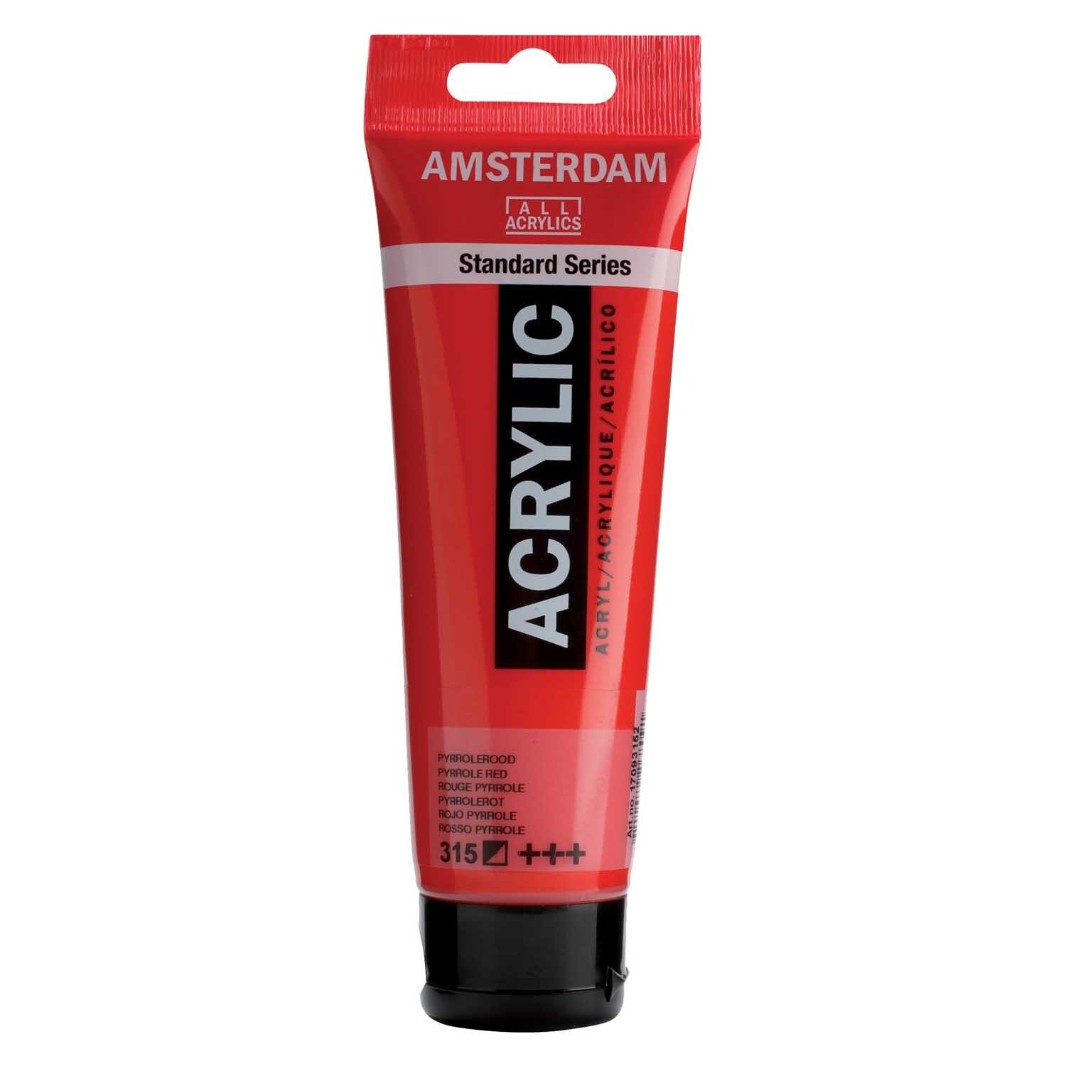 AMSTERDAM Acrylfarbe 120ml Pyrollerot