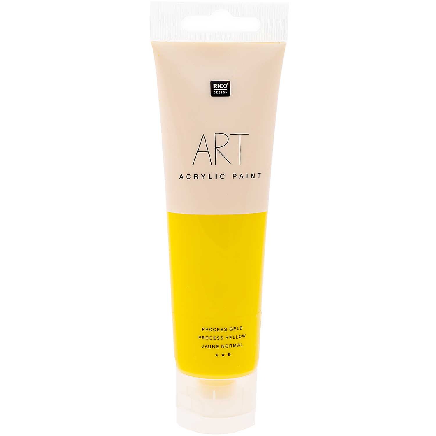 Rico Design ART Künstler Acrylfarbe 100ml Process-Gelb