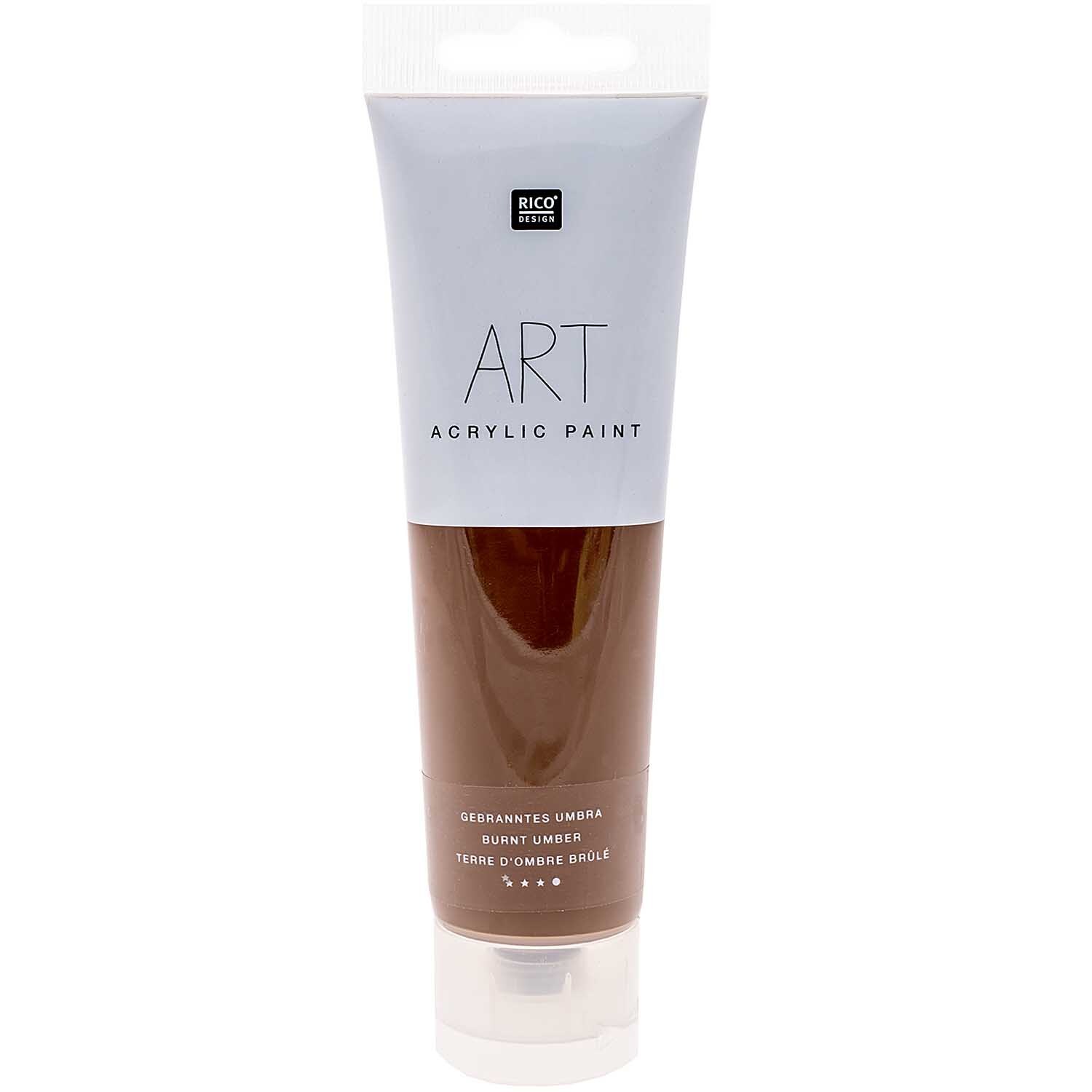 Rico Design ART Künstler Acrylfarbe 100ml Gebranntes Umbra