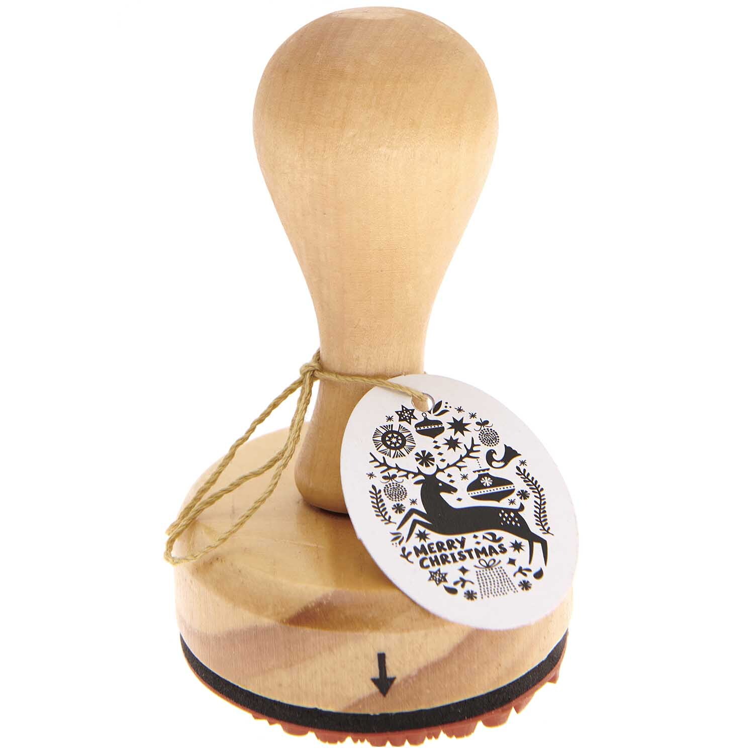 Rico Design Stempel Merry X-MAS 5x7cm oval