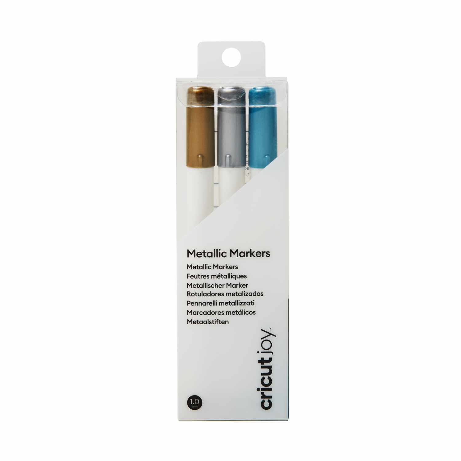cricut Joy Metallic Marker gold-silber-blau 1,0mm 3 Stück