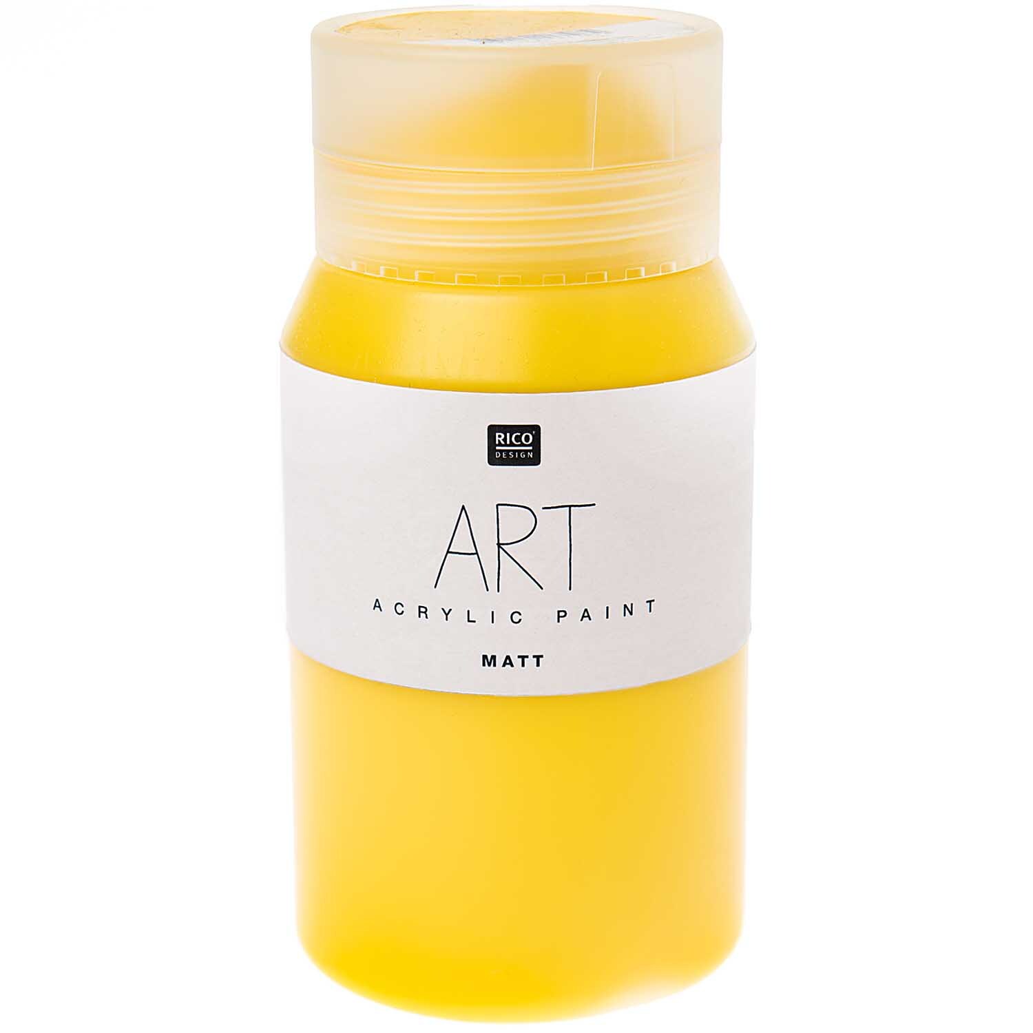 Rico Design ART Künstler Acrylfarbe matt 500ml Gelb