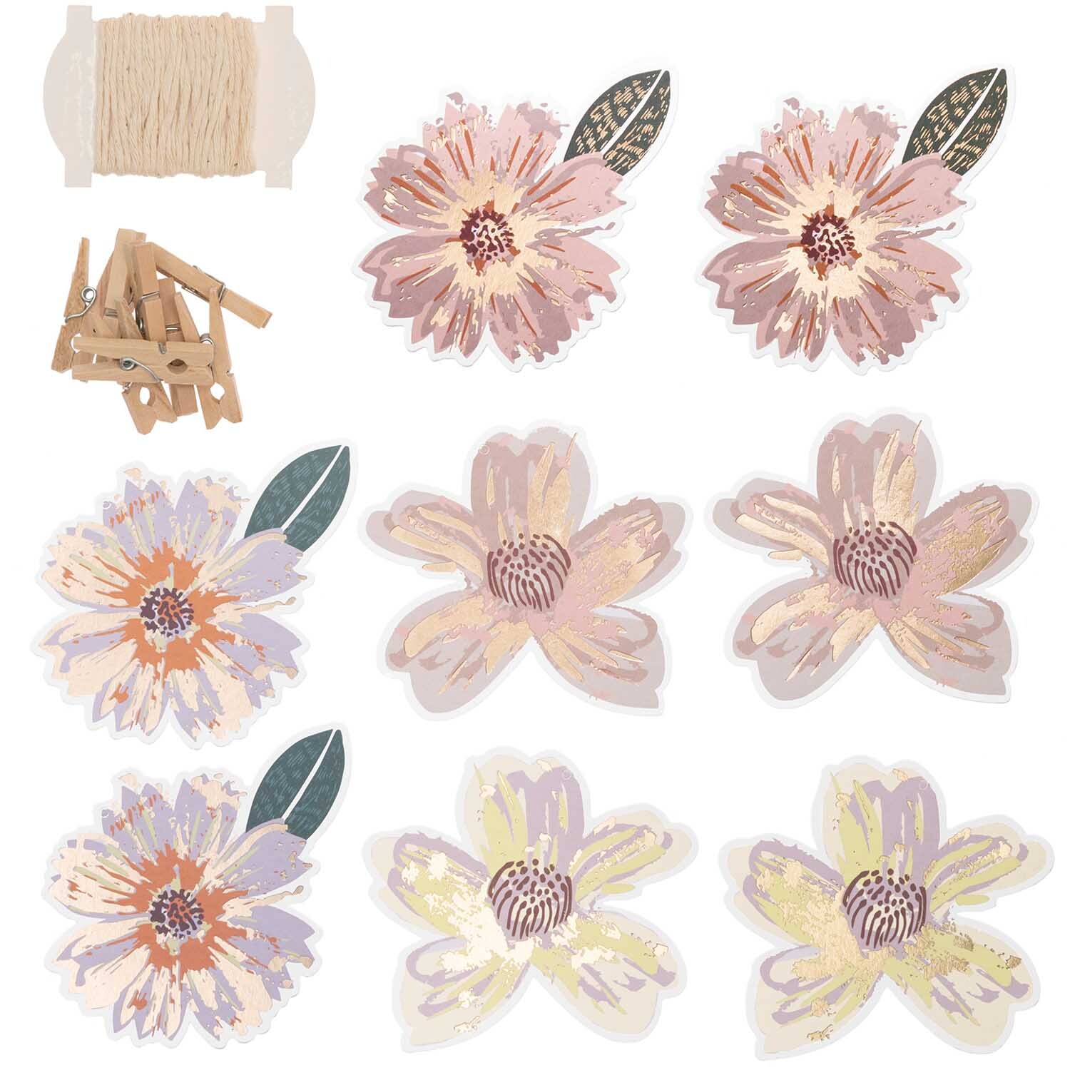 Rico Design Paper Poetry Papieranhänger Blüten