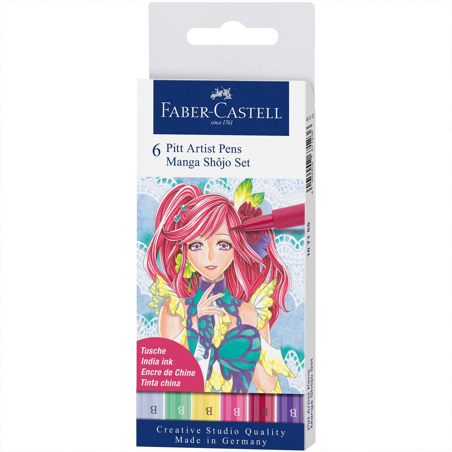 Faber Castell Pitt Artist Pen Manga Shojo Tuschestift-Set