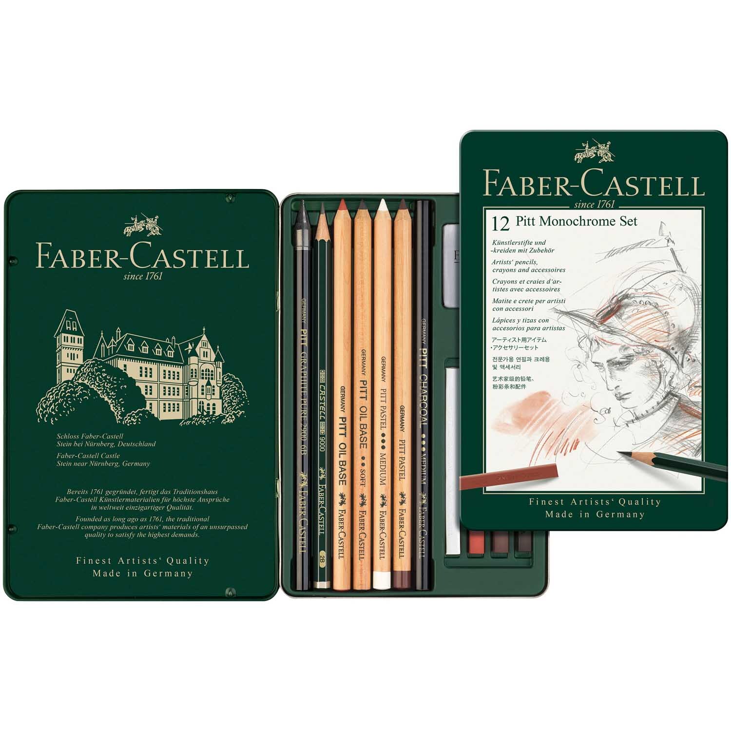 Faber Castell Pitt Monochrome Zeichenset