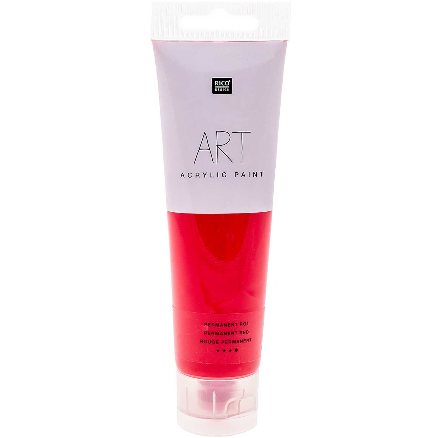 Rico Design ART Künstler Acrylfarbe 100ml Permanent-Rot