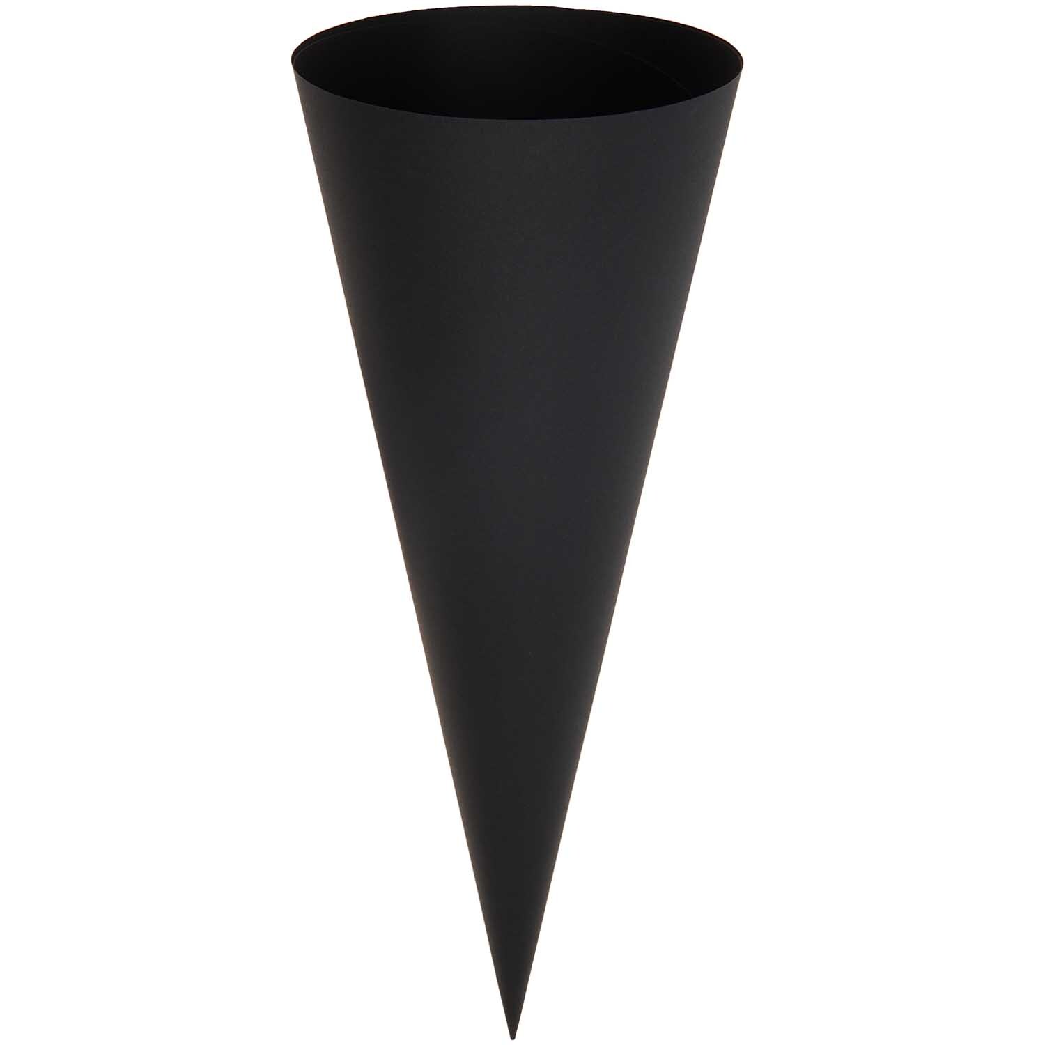 Rico Design Paper Poetry Schultüte Rohling Schwarz