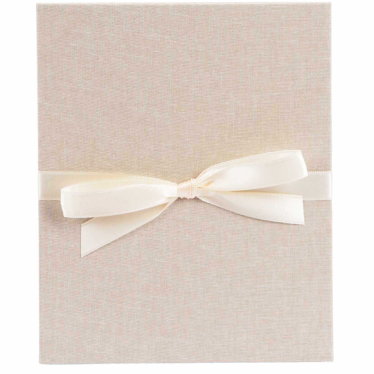 goldbuch Leporello 15,5x19cm für 10 Fotos schwarze Seiten Beige