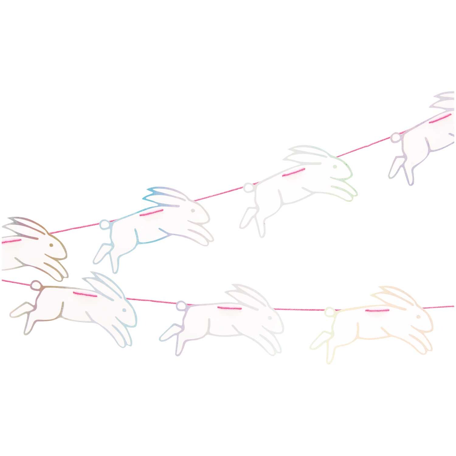 Rico Design Paper Poetry Girlande Wonderland Hasen 8 Stück 2m