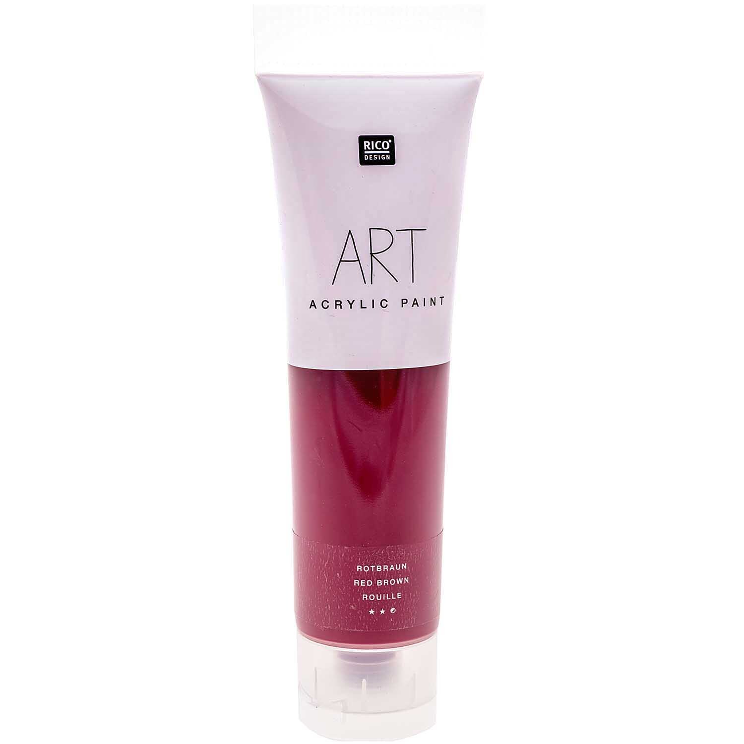 Rico Design ART Künstler Acrylfarbe 100ml Rotbraun