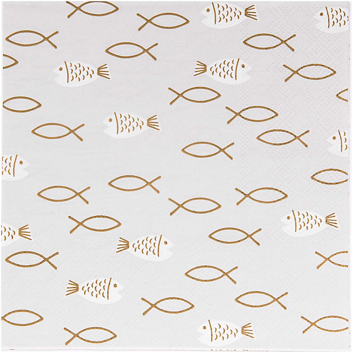 Rico Design Servietten Christliche Feste Fische 33x33cm 20 Stück