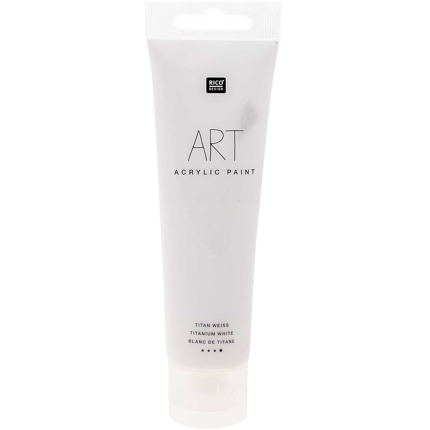 Rico Design ART Künstler Acrylfarbe 100ml Titan-Weiß