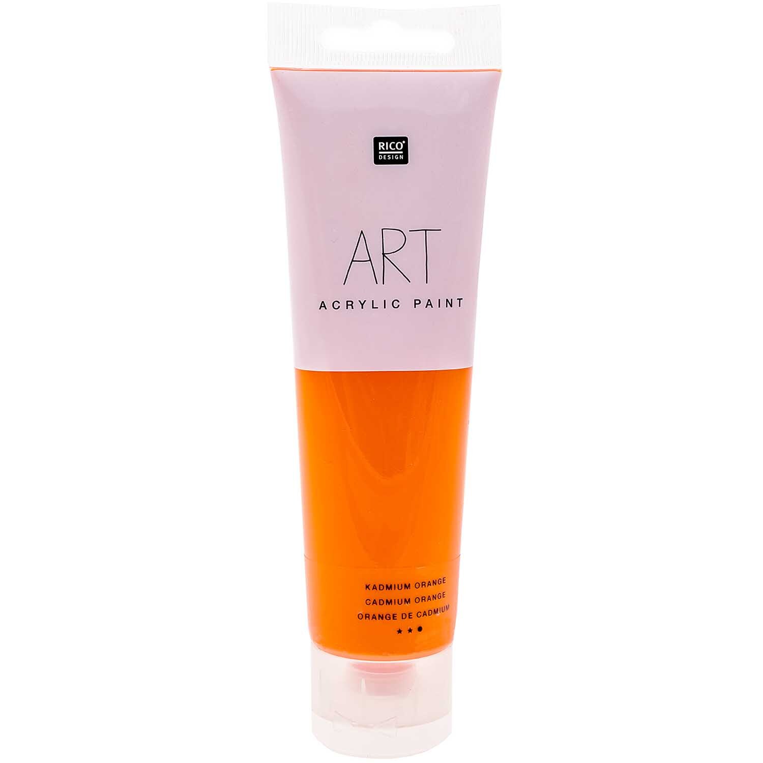 Rico Design ART Künstler Acrylfarbe 100ml Kadmium-Orange