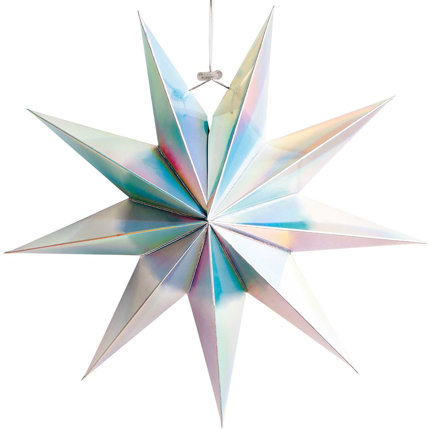 Rico Design Papierstern auffaltbar 28cm Irisierend